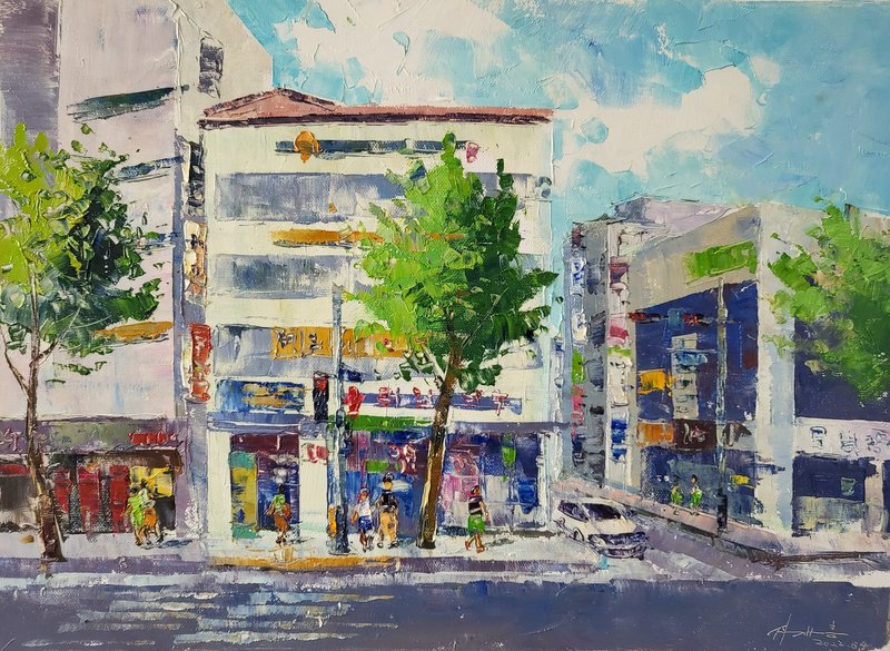 신재흥, 도시 풍경 15 - 제천 시민회관 앞