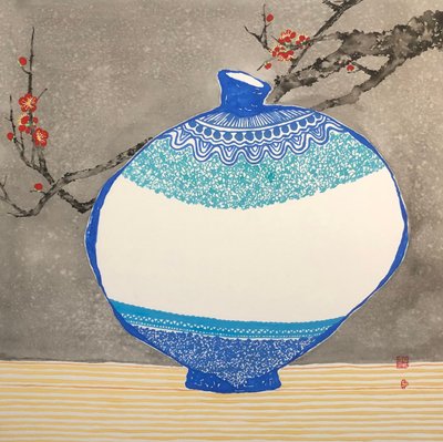 신찬식, 도자기와 홍매화