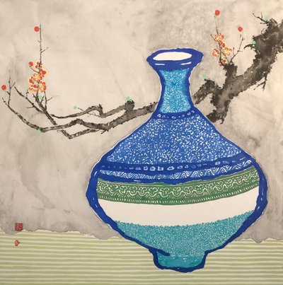 신찬식, 도자기와 홍매화