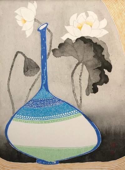 신찬식, 도자기와 백연꽃