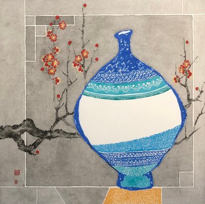신찬식, 도자기와 홍매화