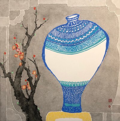 신찬식, 도자기와 홍매화