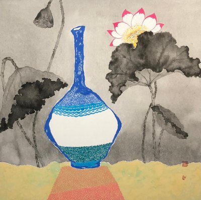 신찬식, 도자기와 연꽃