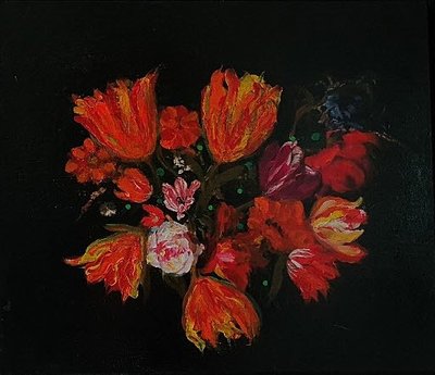 리정, 시간의 연속성 -붉은꽃(the Continuation of Time Red Flowers)