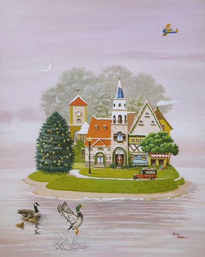 강라희, 크리스마스: 시간이 멈춘 겨울 섬 72.7x90.9