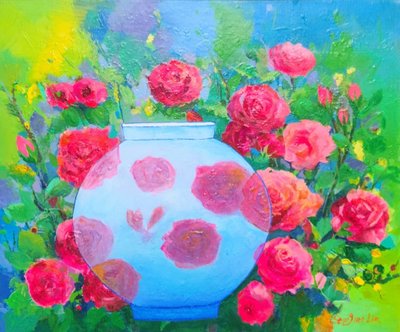 임승희, Fortune's Jar, Filled with the Scent of Roses. (장미향으로 가득찬 행운의 항아리 25-10)
