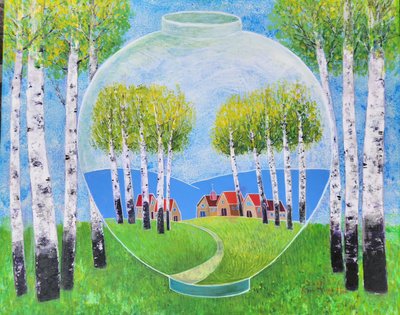 김정희, 자작-봄을 담다