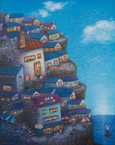 설향 조경주, 쪽빛 가득한 바다카페