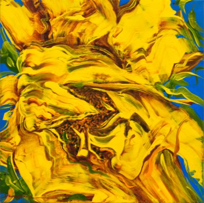 윤옥순, 해바라기 / 열정, 바람에 흔들리다