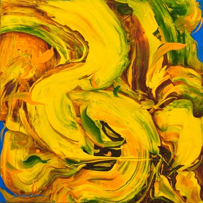 윤옥순, 해바라기 / 열정, 바람에 흔들리다