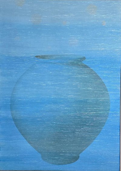 정현숙, Before and After 80cm x 113cm Acrylic, Mother of Pearl on Canvas 2023