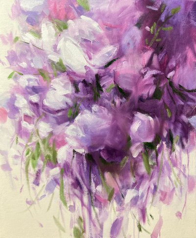 이창분, purple bouquet