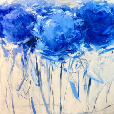 이창분, blue flower