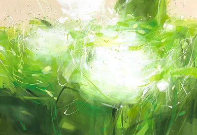 이창분, green&white bloom