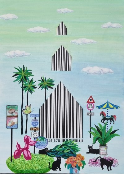 길정현, 바코드마을-2(검은고양이)