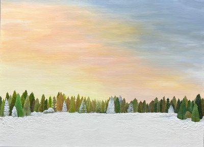 란, 햇살이 포근히 내려앉은 겨울 숲