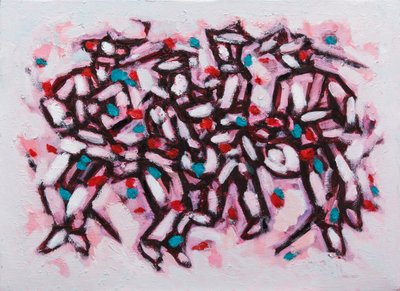이태길, 축제-찔레꽃  53x 45.5cm(10호 f) oil on canvas, 2021