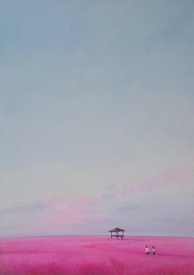 이병헌, 핑크뮬리꽃밭에서-2025,