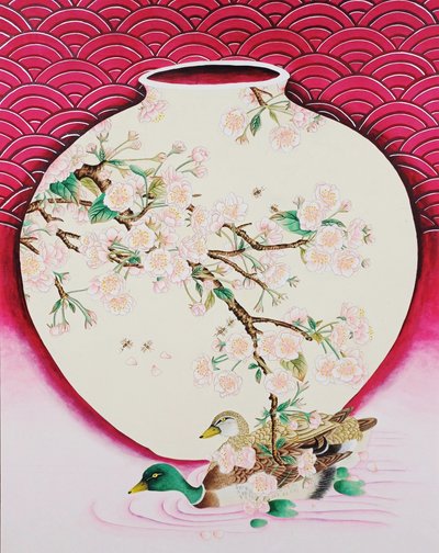 전유선, 봄날의 평온 달항아리