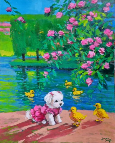 박윤조, 꽃그늘 아래 내려앚은 노란 선율