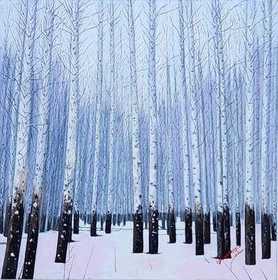 곽용자, 하얀겨울 자작