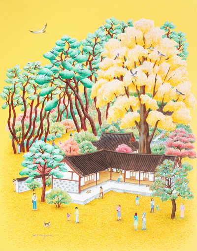 박미숙, 가을 바람에 나뭇잎 물들어 가고