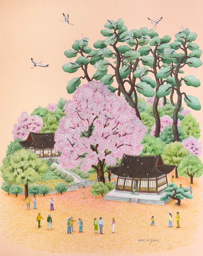 박미숙, 봄바람에 꽃잎이 날리고