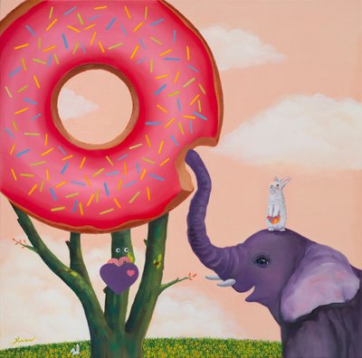 김경아, 사랑해_딸기도넛나무