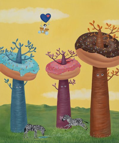 김경아, 만나서 행복해_도넛나무