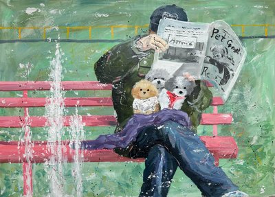 이소, 분수대앞 여유와, 쉼