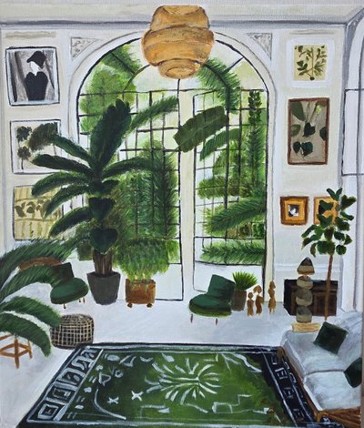 박선선, 식물원을 보유한 부자의 집