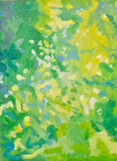 윤여름, 흐르는 녹음 속의 빛