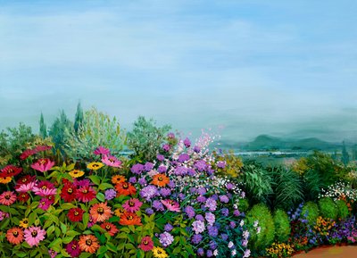 손영남, My Garden-멀리 강이 보이는 2