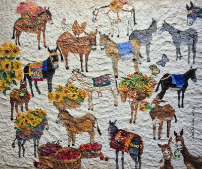 이숙희, Blessed Donkeys (한지)