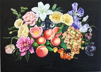 정현, 숨바꼭질-꽃과 고양이