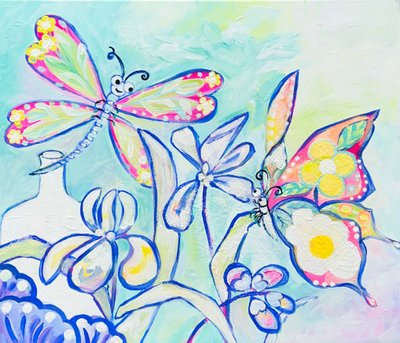 김채원, 청화백자의 향연4-해피해피해