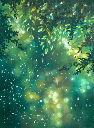 달그림, 비와 숲