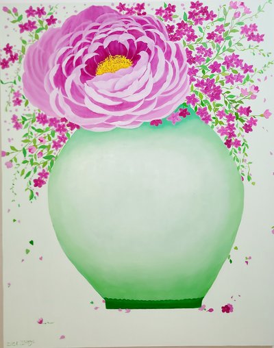 이애자, 꽃 향기 나는 청자 달 항아리.