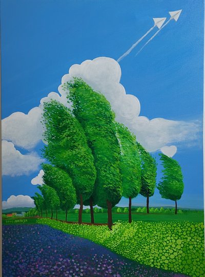 이애자, 뭉게구름 위로 종이 비행기를 날려 볼까?