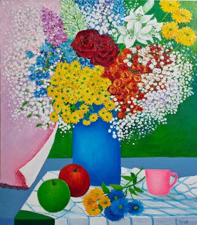 이애자, 창가에 살알짝 부는 바람에~