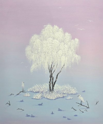 오상미, 휴식_버드나무 아래서