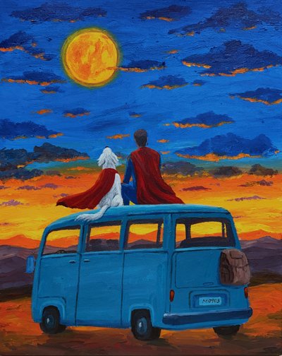 문연화, 달을 바라보다