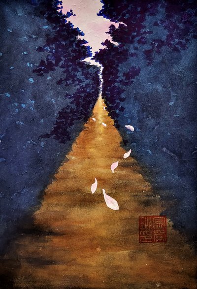 김수빈, 낭만산수를 위한 드로잉('길'초안)