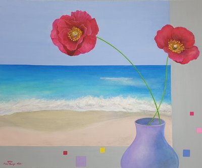 김난영, 꽃병이 놓인 창가