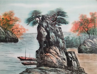 송비 (한순영), 바위섬