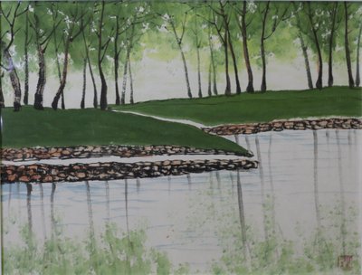 송비 (한순영), 여름날의 저수지