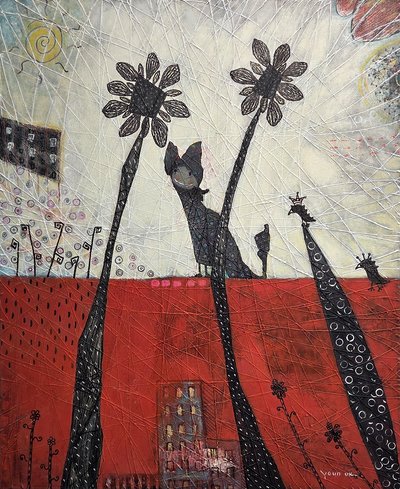 김연욱, 단상 위 고양이