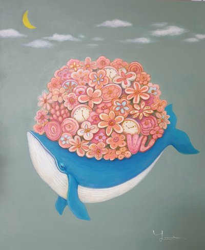 김연욱, 고래 위 꽃