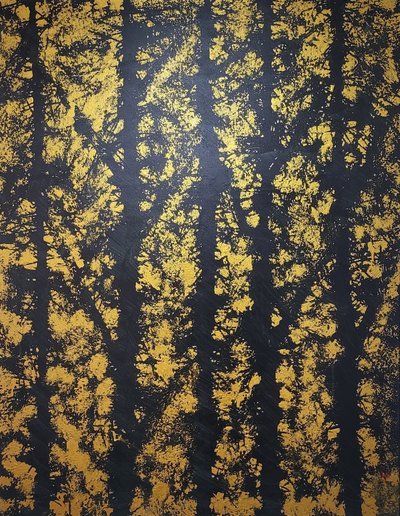 칼파 김영수, 나무 실루엣 과 석양