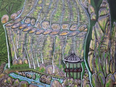 칼파 김영수, 몽유산수12폭포